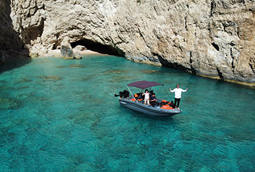 marathonisi  blue caves