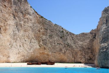 shipwreck blue caves